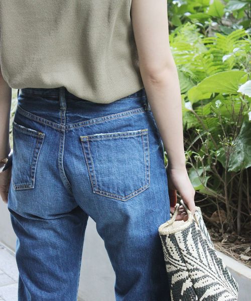 JOURNAL STANDARD relume（ジャーナルスタンダード　レリューム）の「12ozデニムテーパード（デニムパンツ・レディース・ネイビー/ブルー・40/38/36/34）」の9枚目の写真