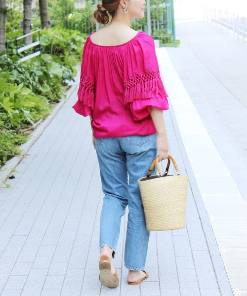 JOURNAL STANDARD relume（ジャーナルスタンダード　レリューム）の「12ozデニムテーパード（デニムパンツ・レディース・ネイビー/ブルー・40/38/36/34）」の14枚目の写真