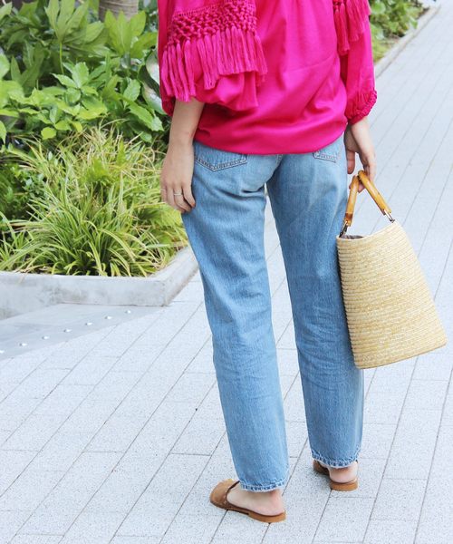 JOURNAL STANDARD relume（ジャーナルスタンダード　レリューム）の「12ozデニムテーパード（デニムパンツ・レディース・ネイビー/ブルー・40/38/36/34）」の17枚目の写真