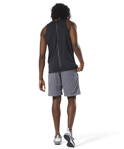 Reebok（リーボック）の「【2018秋冬新作】レズミルズ メンズアクティブチルバックロゴタンク（タンクトップ・メンズ・ブラック・SMALL/MEDIUM/LARGE/X-LARGE/XX-LARGE/XXX-LARGE）」の7枚目の写真