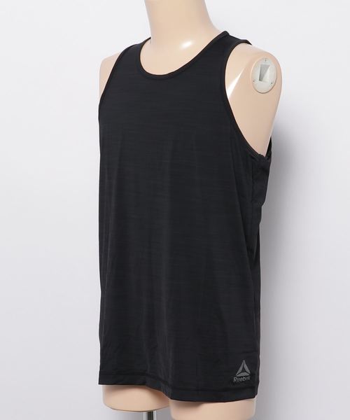 Reebok（リーボック）の「【2018秋冬新作】レズミルズ メンズアクティブチルバックロゴタンク（タンクトップ・メンズ・ブラック・SMALL/MEDIUM/LARGE/X-LARGE/XX-LARGE/XXX-LARGE）」の2枚目の写真