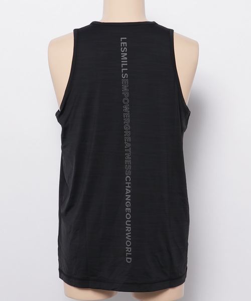 Reebok（リーボック）の「【2018秋冬新作】レズミルズ メンズアクティブチルバックロゴタンク（タンクトップ・メンズ・ブラック・SMALL/MEDIUM/LARGE/X-LARGE/XX-LARGE/XXX-LARGE）」の3枚目の写真