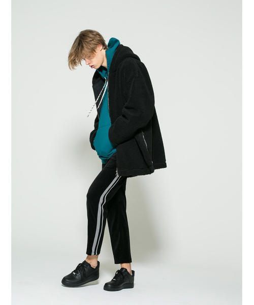 MONKEY TIME(モンキータイム)の「<monkey time> BOA HOOD JACKET/ボアジャケット ◆(ブルゾン・メンズ・ベージュ/ブラック・LARGE/X-LARGE/SMALL/MEDIUM)」の7枚目の写真