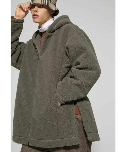 MONKEY TIME(モンキータイム)の「<monkey time> BOA HOOD JACKET/ボアジャケット ◆(ブルゾン・メンズ・ベージュ/ブラック・LARGE/X-LARGE/SMALL/MEDIUM)」の9枚目の写真