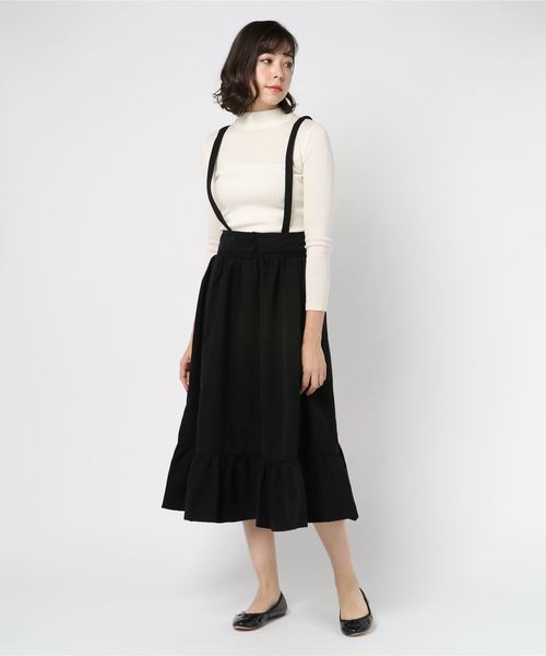 axes femme アクシーズファム　スカート　スノーフォレスト　サス付き axes femme（アクシーズファム）の「サス付裾切替スカート