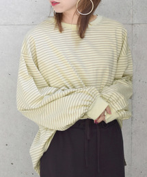 w closet | クルーネックボーダービッグプルオーバー(Tシャツ/カットソー)