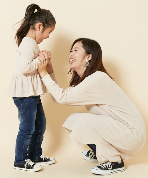 PairPair（ペアペア）の「ワッフルヘンリーネックワンピース（ワンピース・レディース・カーキ/アイボリー・FREE）」の3枚目の写真