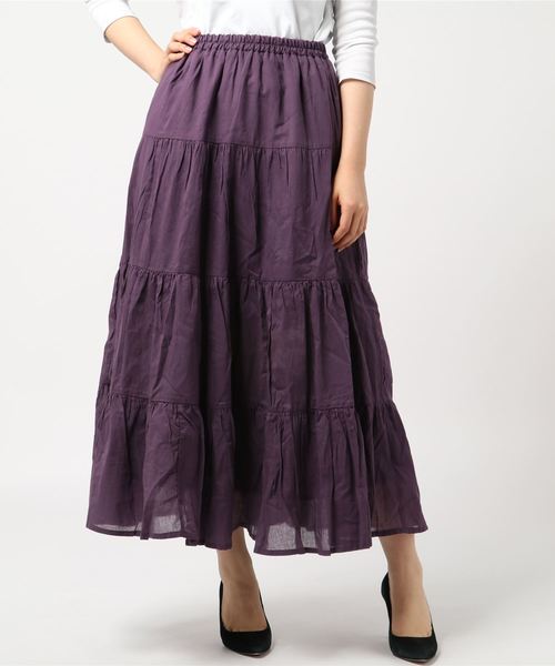 定番コットンティアードスカート コットンティアードスカート（スカート）｜Fashion Letter