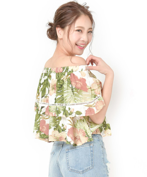 rip curl(リップカール)の「【RIP CURL リップカール】レディース プリント柄 オフショルダーブラウス(シャツ/ブラウス・レディース・ホワイト/イエロー・MEDIUM)」の12枚目の写真