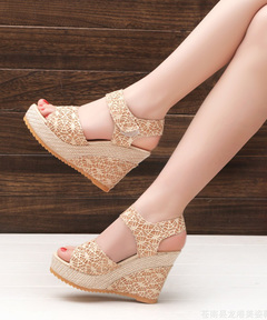 【RALPH LAUREN】Hilarie IV ウェッジ エスパドリーユ サンダル Lauren Ralph Lauren Hilarie IV Braided Raffia Platform Wedge