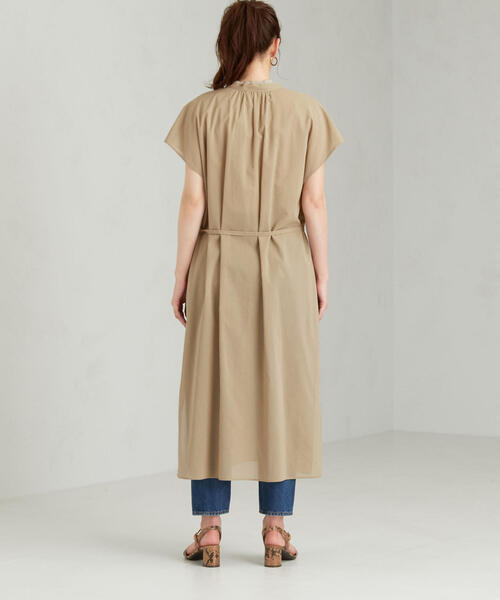 グリーンレーベルリラクシング シャツ ワンピース 羽織り ベルト