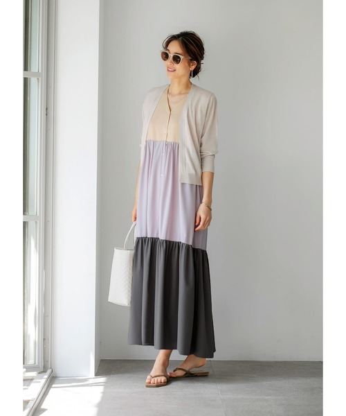 STYLE DELI(スタイルデリ)の「【ウエスト丈】シアーサマーカーディガンB(カーディガン/ボレロ・レディース・ミント/イエロー系その他/グレイッシュベージュ/ブラウン/ネイビー/ブラック・FREE)」の7枚目の写真