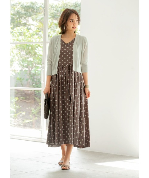 STYLE DELI(スタイルデリ)の「【ウエスト丈】シアーサマーカーディガンB(カーディガン/ボレロ・レディース・ミント/イエロー系その他/グレイッシュベージュ/ブラウン/ネイビー/ブラック・FREE)」の13枚目の写真
