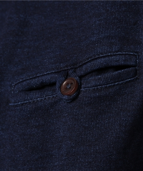 Denime(ドゥニーム)の「INDIGO S/S CREW NECK POCKET TEE(Tシャツ/カットソー・メンズ・ネイビー/インディゴブルー・LARGE/SMALL/MEDIUM)」の14枚目の写真