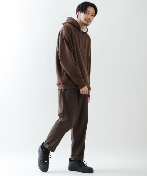 ZIP FIVE(ジップファイブ)の「【ZIP FIVE】裏ボアビッグプルパーカー(パーカー・メンズ・ホワイト/ブラック/ベージュ/ブラウン/グレー/オリーブ・MEDIUM/LARGE)」の10枚目の写真