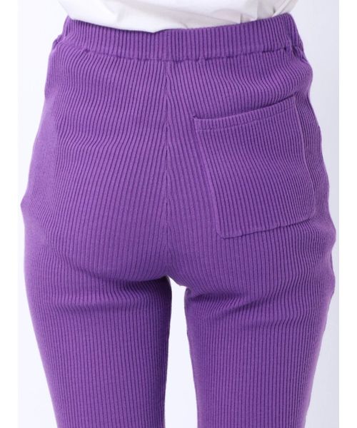 jouetie（ジュエティ）の「ニットリブフィットフレアパンツ（その他パンツ・レディース・ブラック/ベージュ/パープル/グレー/ピンク・MEDIUM）」の17枚目の写真