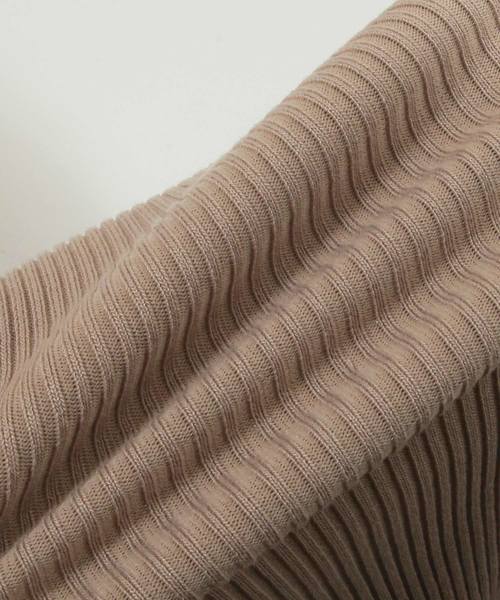 Julia Boutique（ジュリアブティック）の「繊細レースデザインリブニットカーディガン/510432（カーディガン/ボレロ・レディース・ブラック/ベージュ/ブラウン/ボルドー/パープル・ONE/LL/L）」の11枚目の写真