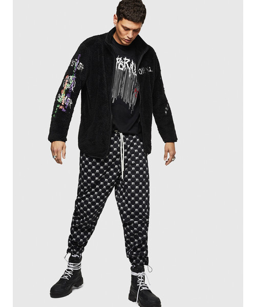 DIESEL（ディーゼル）の「メンズ スウェット フリースジャケット  