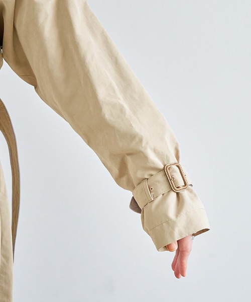 ADAM ET ROPE'（アダムエロペ）の「TRENCH COAT（トレンチコート・レディース・オレンジ/ベージュ・38/36）」の12枚目の写真