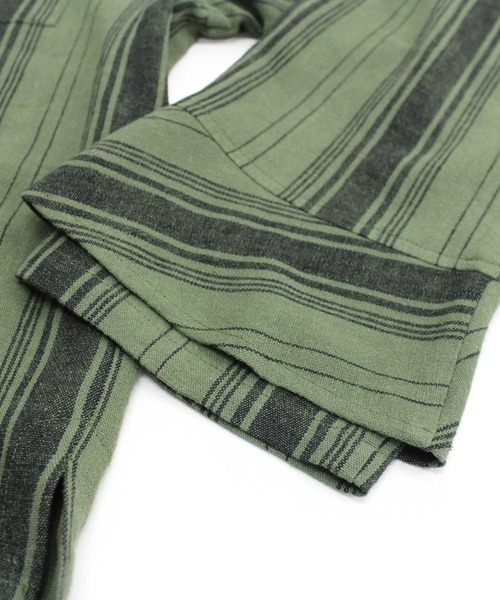 RNA（アールエヌエー）の「B2545 ストライプフレアカフスシャツ（シャツ/ブラウス・レディース・ホワイト/カーキ/ピンク・MEDIUM）」の22枚目の写真