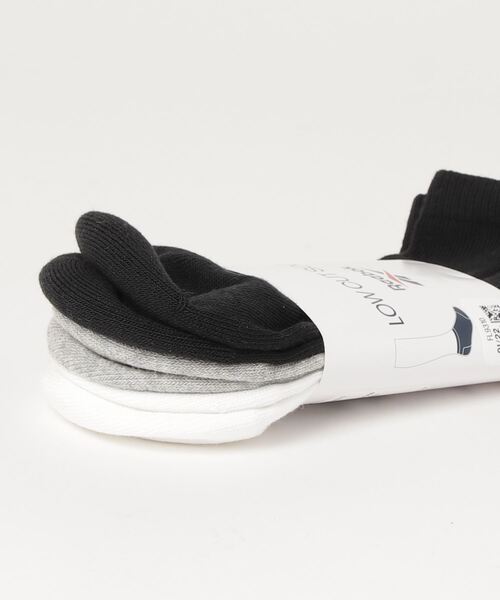Reebok(リーボック)の「クラシックス ファウンデーション ロー カット ソックス 3足組 / Classics Foundation Low Cut Socks 3 Pairs(ソックス/靴下・メンズ・ブラック×グレー/ブラック/ホワイト・LARGE/MEDIUM/SMALL/X-LARGE)」の4枚目の写真