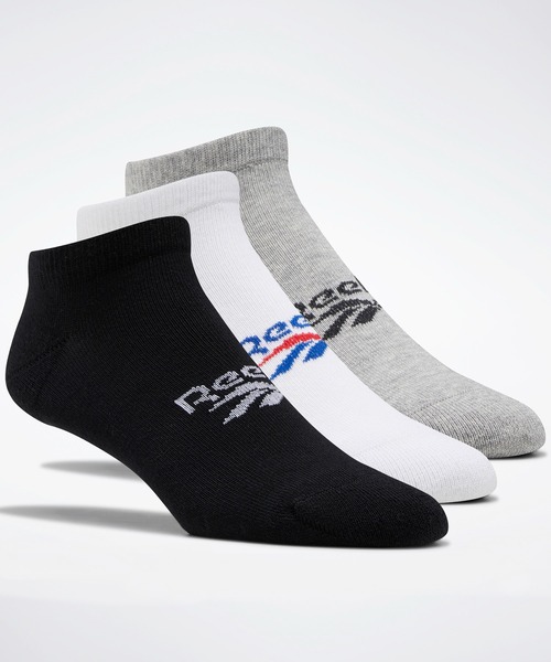 Reebok(リーボック)の「クラシックス ファウンデーション ロー カット ソックス 3足組 / Classics Foundation Low Cut Socks 3 Pairs(ソックス/靴下・メンズ・ブラック×グレー/ブラック/ホワイト・LARGE/MEDIUM/SMALL/X-LARGE)」の3枚目の写真