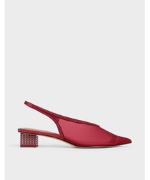 CHARLES & KEITH | メッシュスリングバックヒール / Mesh Slingback Heels(サンダル)