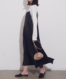 Aunt Marie's | AUNT MARIE'S 後ろリボンサテンキャミワンピース(ワンピース)