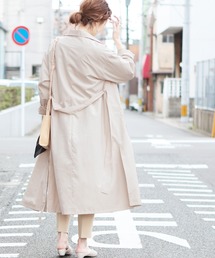 reca | サイドスリットロングコート(トレンチコート)