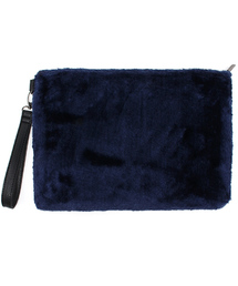 ROSE BUD | (LL ACCESSORIES)B1683 FUR/SQ CLUTCH BAG(クラッチバッグ)