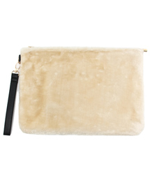 ROSE BUD | (LL ACCESSORIES)B1683 FUR/SQ CLUTCH BAG(クラッチバッグ)