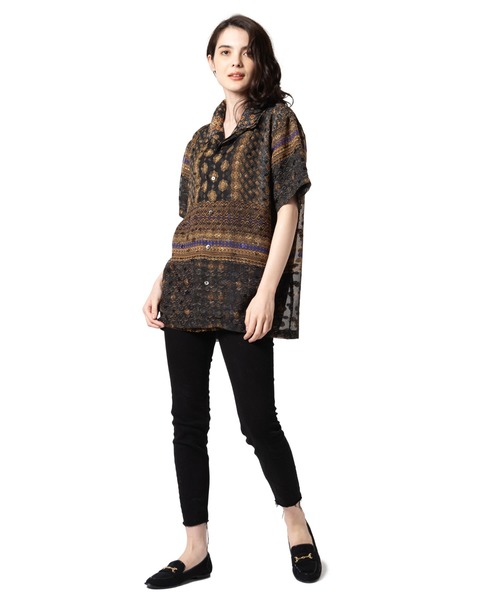 glamb(グラム)の「Longley SH / ロングリーシャツ(シャツ/ブラウス・メンズ・レッド/ブラック・1/2/3/4/0)」の3枚目の写真