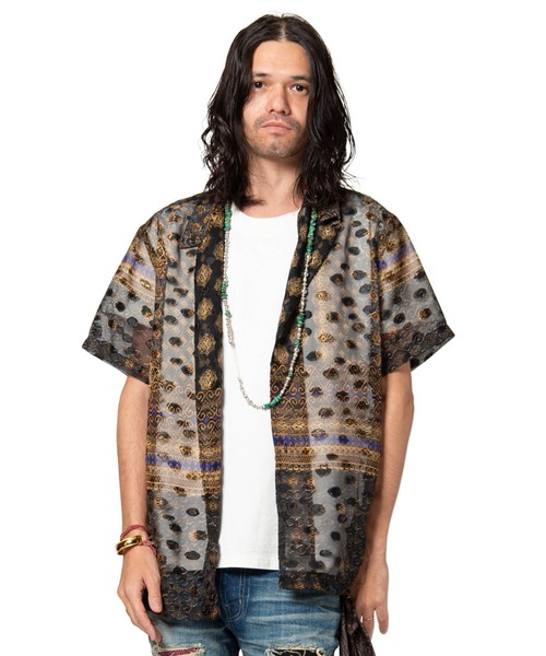 glamb(グラム)の「Longley SH / ロングリーシャツ(シャツ/ブラウス・メンズ・レッド/ブラック・1/2/3/4/0)」の6枚目の写真