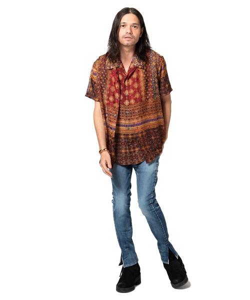 glamb(グラム)の「Longley SH / ロングリーシャツ(シャツ/ブラウス・メンズ・レッド/ブラック・1/2/3/4/0)」の13枚目の写真