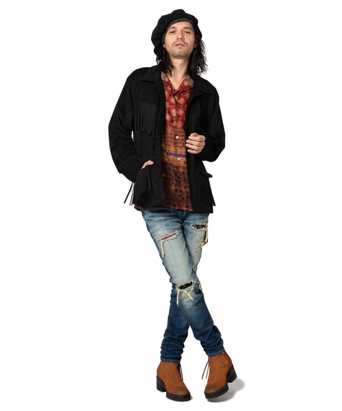 glamb(グラム)の「Longley SH / ロングリーシャツ(シャツ/ブラウス・メンズ・レッド/ブラック・1/2/3/4/0)」の16枚目の写真