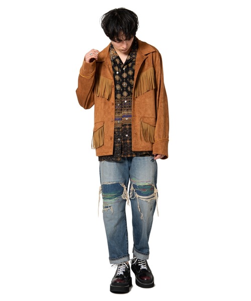 glamb(グラム)の「Longley SH / ロングリーシャツ(シャツ/ブラウス・メンズ・レッド/ブラック・1/2/3/4/0)」の17枚目の写真