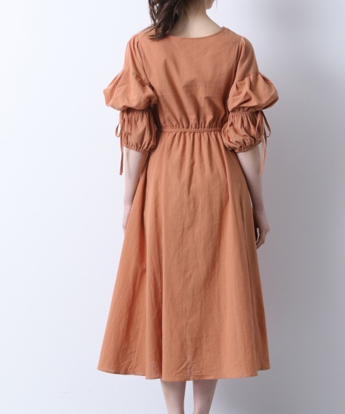 Heather（ヘザー）の「ソデボリュームコットンワンピース　886599（ワンピース・レディース・オレンジ系その他/ベージュ系その他/グリーン系その他・FREE）」の8枚目の写真