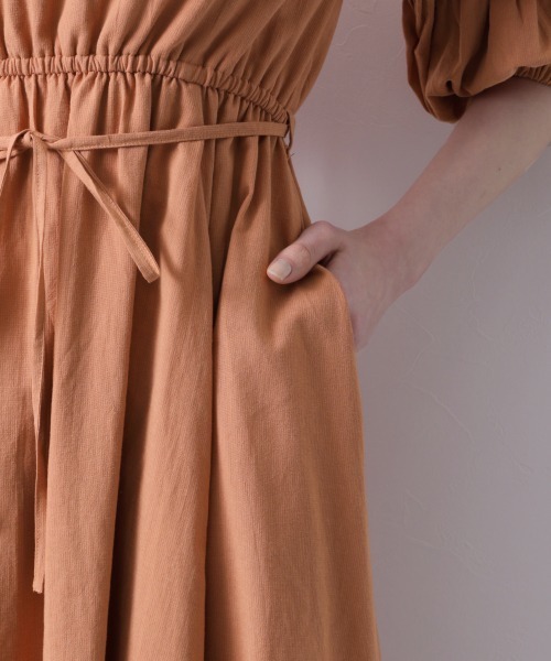 Heather（ヘザー）の「ソデボリュームコットンワンピース　886599（ワンピース・レディース・オレンジ系その他/ベージュ系その他/グリーン系その他・FREE）」の16枚目の写真