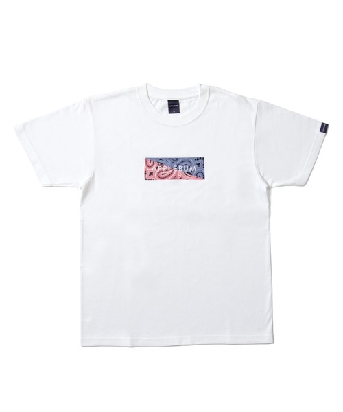 APPLEBUM（アップルバム）の「Bandanna Box Logo T-shirt（Tシャツ/カットソー・メンズ・グレー系その他/ブラック系その他/ホワイト×ネイビー/ホワイト×ピンク/ネイビー/ホワイト系その他・MEDIUM/XX-LARGE/SMALL/X-LARGE/LARGE）」の4枚目の写真