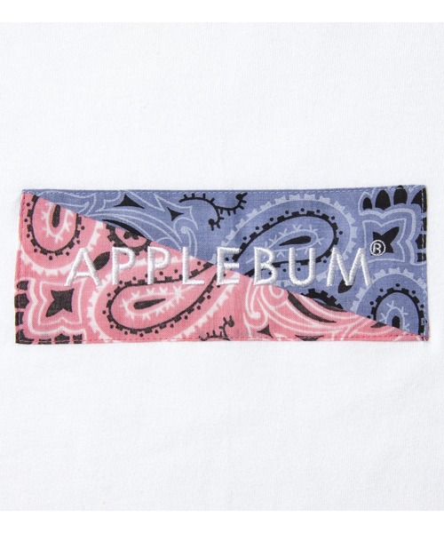 APPLEBUM（アップルバム）の「Bandanna Box Logo T-shirt（Tシャツ/カットソー・メンズ・グレー系その他/ブラック系その他/ホワイト×ネイビー/ホワイト×ピンク/ネイビー/ホワイト系その他・MEDIUM/XX-LARGE/SMALL/X-LARGE/LARGE）」の18枚目の写真