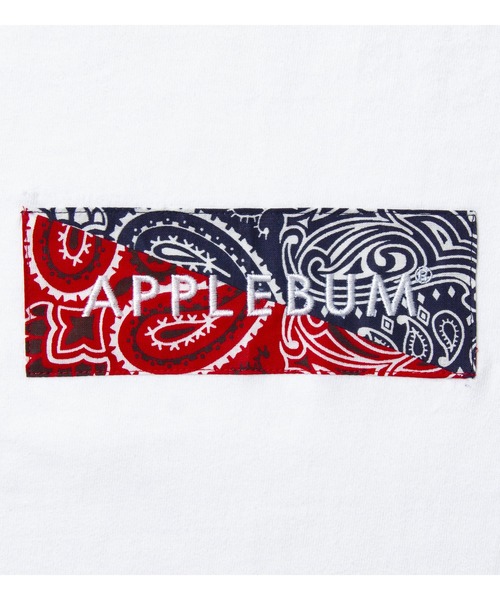 APPLEBUM（アップルバム）の「Bandanna Box Logo T-shirt（Tシャツ/カットソー・メンズ・グレー系その他/ブラック系その他/ホワイト×ネイビー/ホワイト×ピンク/ネイビー/ホワイト系その他・MEDIUM/XX-LARGE/SMALL/X-LARGE/LARGE）」の10枚目の写真