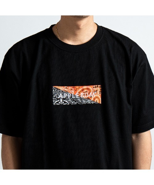 APPLEBUM（アップルバム）の「Bandanna Box Logo T-shirt（Tシャツ/カットソー・メンズ・グレー系その他/ブラック系その他/ホワイト×ネイビー/ホワイト×ピンク/ネイビー/ホワイト系その他・MEDIUM/XX-LARGE/SMALL/X-LARGE/LARGE）」の22枚目の写真