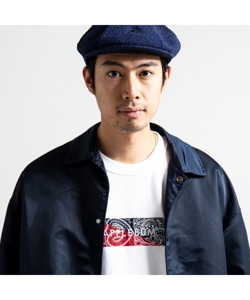 APPLEBUM（アップルバム）の「Bandanna Box Logo T-shirt（Tシャツ/カットソー・メンズ・グレー系その他/ブラック系その他/ホワイト×ネイビー/ホワイト×ピンク/ネイビー/ホワイト系その他・MEDIUM/XX-LARGE/SMALL/X-LARGE/LARGE）」の7枚目の写真