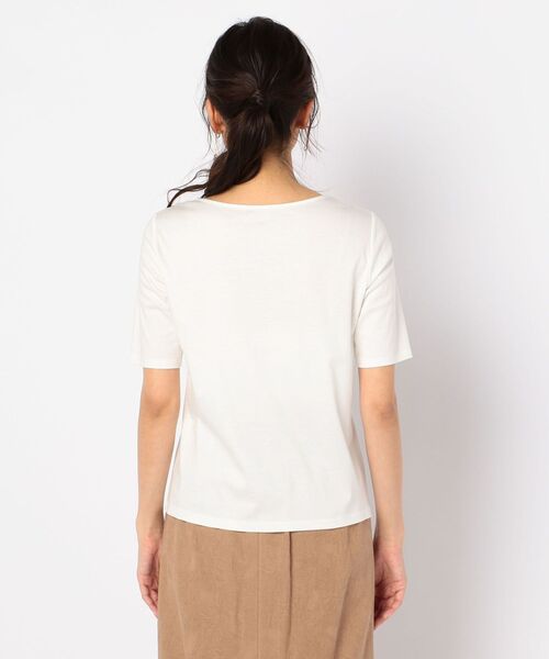 NOLLEY’S(ノーリーズ)の「スムースダブルTシャツ(Tシャツ/カットソー・レディース・ブラック/ベージュ/ホワイト・36/38)」の11枚目の写真