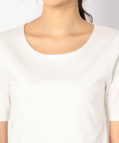 NOLLEY’S(ノーリーズ)の「スムースダブルTシャツ(Tシャツ/カットソー・レディース・ブラック/ベージュ/ホワイト・36/38)」の10枚目の写真