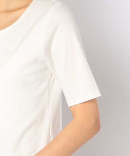NOLLEY’S(ノーリーズ)の「スムースダブルTシャツ(Tシャツ/カットソー・レディース・ブラック/ベージュ/ホワイト・36/38)」の9枚目の写真