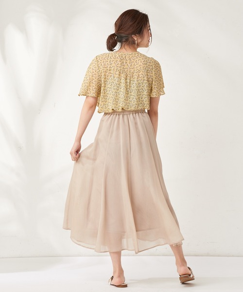 natural couture(ナチュラルクチュール)の「お上品8枚接ぎカラースカート(スカート・レディース・ブラウン/イエロー/ラベンダー/ライトベージュ・FREE)」の10枚目の写真