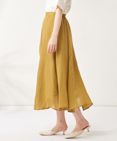 natural couture(ナチュラルクチュール)の「お上品8枚接ぎカラースカート(スカート・レディース・ブラウン/イエロー/ラベンダー/ライトベージュ・FREE)」の18枚目の写真