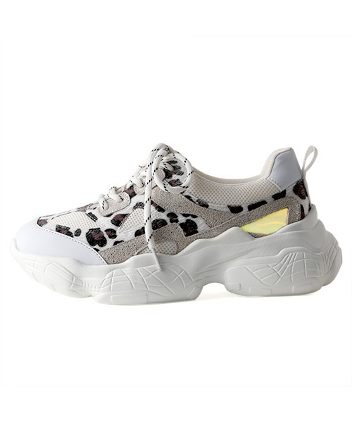 coca(ANDEX shoes product)(コカ)の「超軽量 厚底 アニマル柄 ダッドスニーカー(スニーカー・レディース・ブルー/ホワイト/ブラック・24.5cm/23cm/23.5cm/24cm)」の8枚目の写真