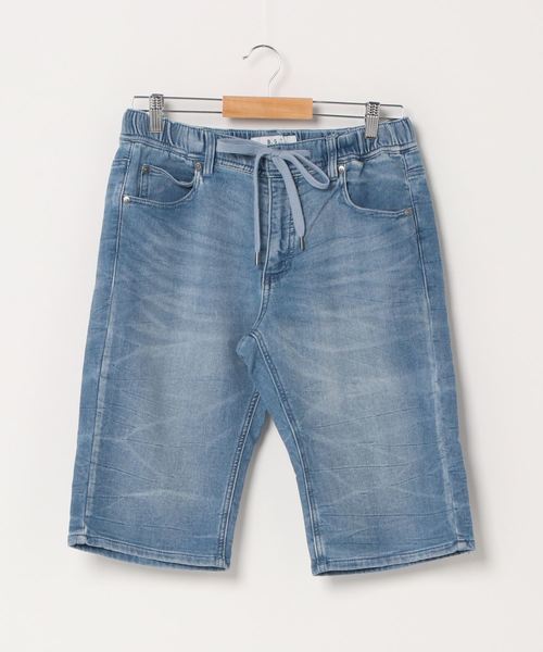 Blue Standard （ブルースタンダード）の「【BLUE STANDARD】ドビーイージーショーツ デニム　ストレッチ性強い素材（デニムパンツ・メンズ・その他1/ブルー/ブルー系その他/ホワイト/グレー/ブラック・SMALL/MEDIUM/LARGE/X-LARGE）」の6枚目の写真